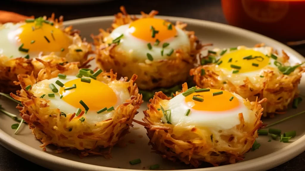 Hash Brown Egg Nests Recipe